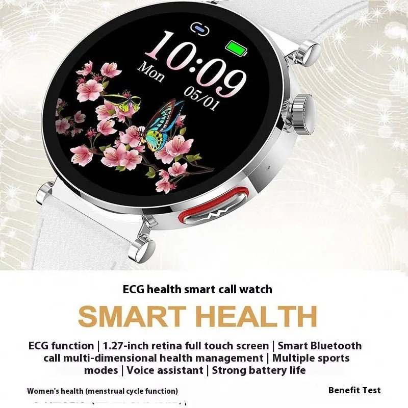 Smart Watch ET490 Sports Sleep Monitoring ECG Bluetooth Calling - Backdrop BlissSmart Watch ET490 Sports Sleep Monitoring ECG Bluetooth Calling