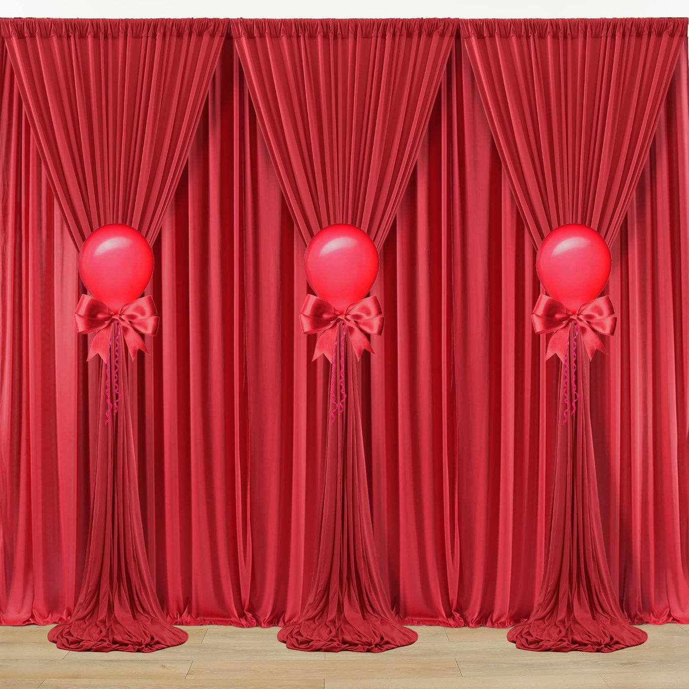 50 ft x 10 ft Wrinkle Free White Backdrop Curtain for Wedding Parties, Polyester Photo Backdrop Drapes for Baby Shower Birthday Party Backdrop Stand, Bulk Thick Background Curtains, 5x10FT 10 Panels - Backdrop Bliss50 ft x 10 ft Wrinkle Free White Backdrop Curtain for Wedding Parties, Polyester Photo Backdrop Drapes for Baby Shower Birthday Party Backdrop Stand, Bulk Thick Background Curtains, 5x10FT 10 Panels