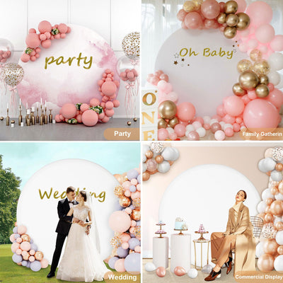 7.5FT Royal Blue Round Wedding Backdrop Cover,Circle Balloon Arch Backgound Stand Cover for Birthday Party Baby Shower Halloween Decoration (Royal Blue) - Backdrop Bliss7.5FT Royal Blue Round Wedding Backdrop Cover,Circle Balloon Arch Backgound Stand Cover for Birthday Party Baby Shower Halloween Decoration (Royal Blue)