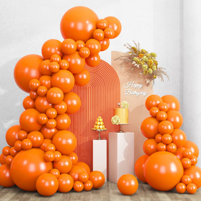 RUBFAC 135pcs Gold Balloons Different Sizes 18 12 10 5 Inch for Garland Arch, Latex Metallic Balloon for Birthday Graduation Party Wedding Decorations Backdrop Bliss