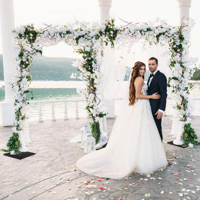 EMART 8.5x20ft(HxW) Photography Backdrop Stand for Parties, Adjustable Photo Pipe and Drape Background Back Drop Holder Frame Kit with Heavy Duty Metal Steel Base for Birthday Wedding - Black - Backdrop BlissEMART 8.5x20ft(HxW) Photography Backdrop Stand for Parties, Adjustable Photo Pipe and Drape Background Back Drop Holder Frame Kit with Heavy Duty Metal Steel Base for Birthday Wedding - Black