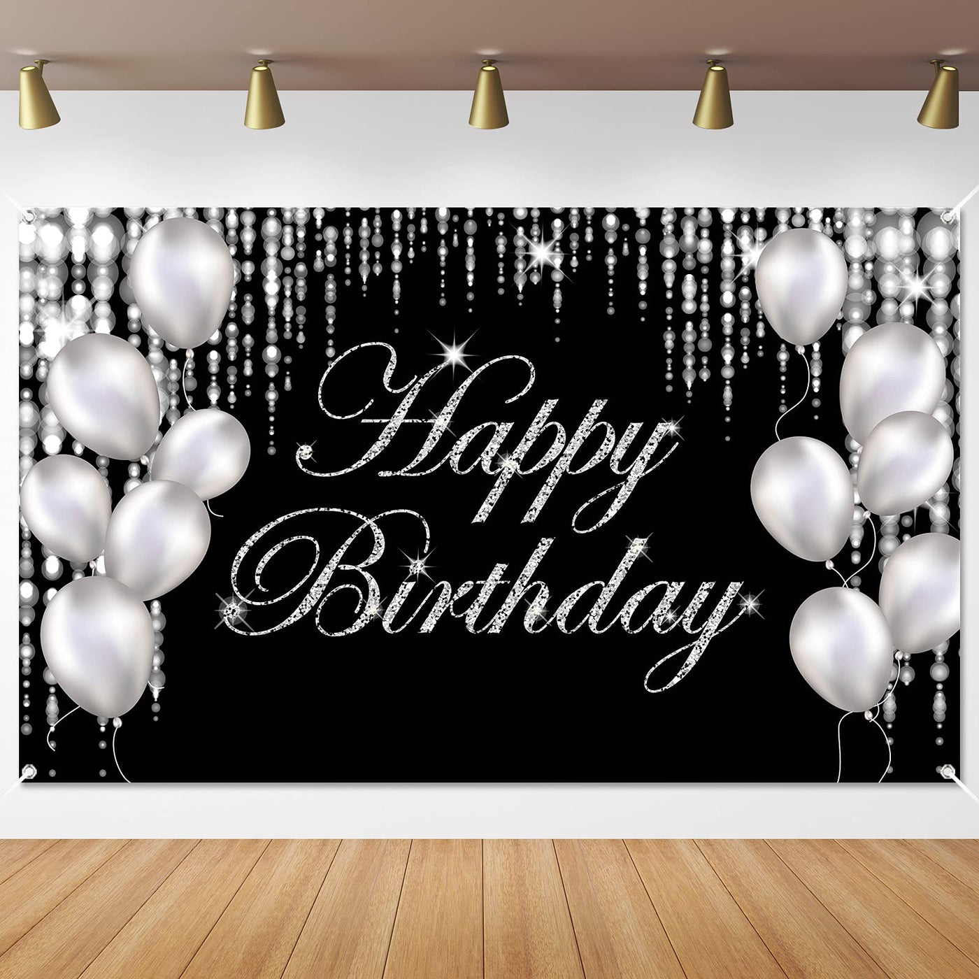 Black Gold Happy Birthday Banner Backdrop Large Yard Sign backgroud It's My Birthday Backdrop Baby Shower Party Indoor Outdoor Car Decoration Supplies for Men Women Boys Girls - Backdrop BlissBlack Gold Happy Birthday Banner Backdrop Large Yard Sign backgroud It's My Birthday Backdrop Baby Shower Party Indoor Outdoor Car Decoration Supplies for Men Women Boys Girls