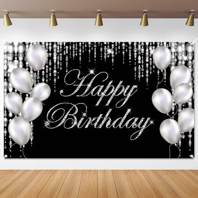 Black Gold Happy Birthday Banner Backdrop Large Yard Sign backgroud It's My Birthday Backdrop Baby Shower Party Indoor Outdoor Car Decoration Supplies for Men Women Boys Girls - Backdrop BlissBlack Gold Happy Birthday Banner Backdrop Large Yard Sign backgroud It's My Birthday Backdrop Baby Shower Party Indoor Outdoor Car Decoration Supplies for Men Women Boys Girls