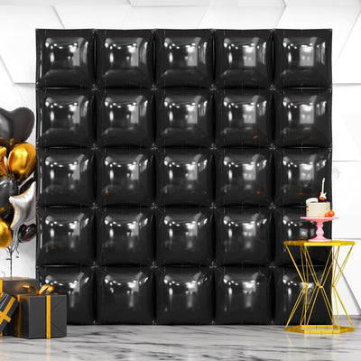 NISOCY 48PCS Green Square Foil Balloons Wall Backdrop Double Sided Green Balloons Tunnel Arch Kit for Baby Shower Birthday Anniversary Summer Party Decoration Backdrop Bliss