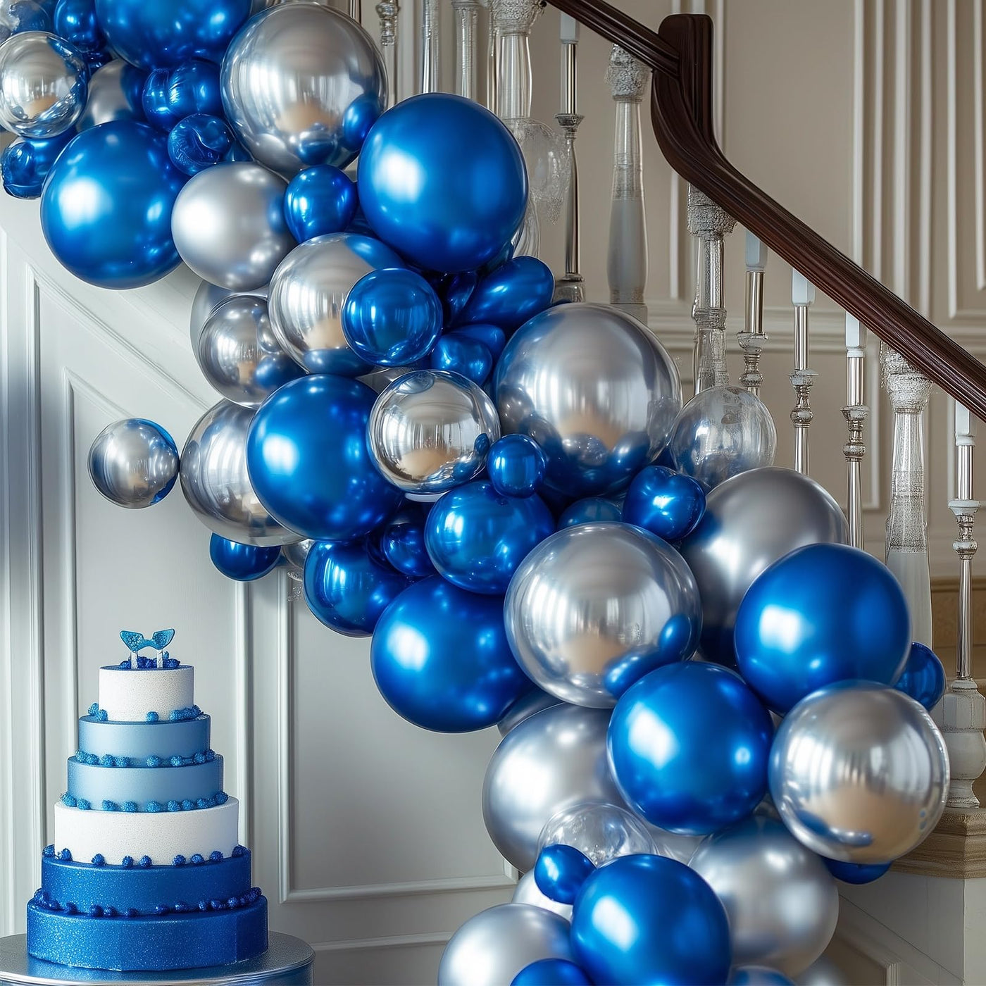 RUBFAC 135pcs Gold Balloons Different Sizes 18 12 10 5 Inch for Garland Arch, Latex Metallic Balloon for Birthday Graduation Party Wedding Decorations Backdrop Bliss