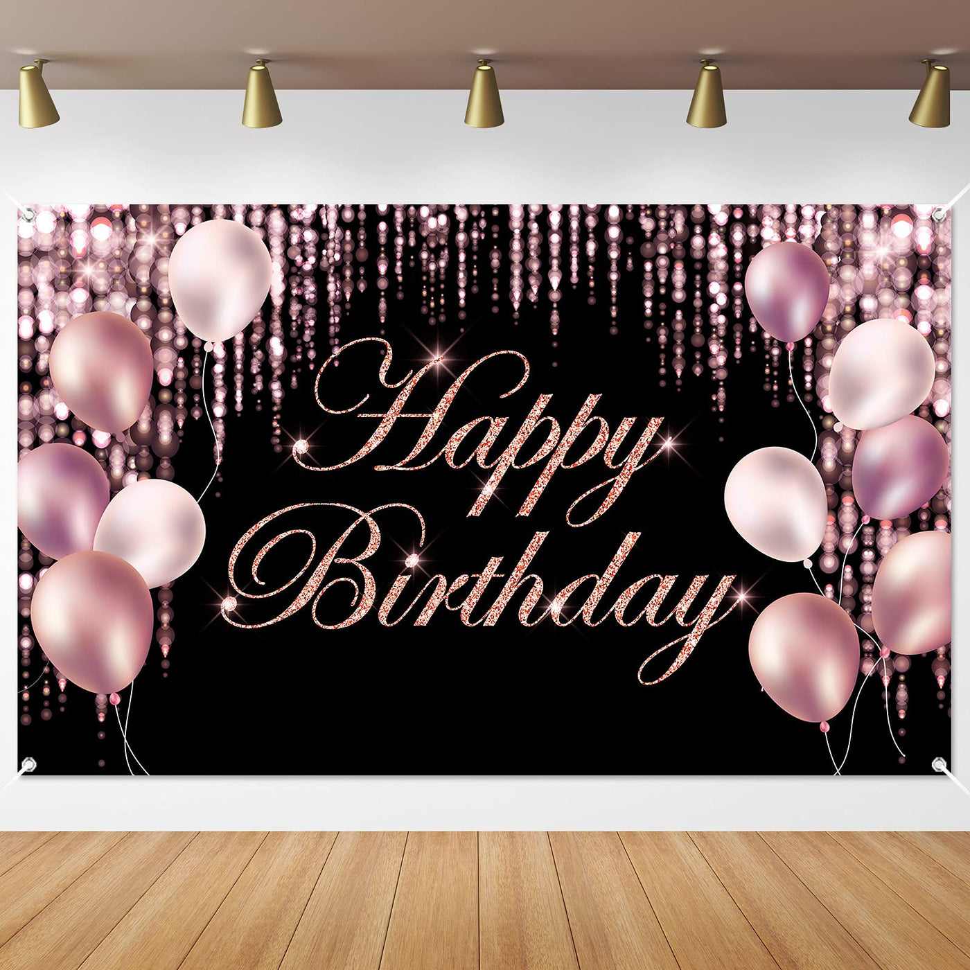 Black Gold Happy Birthday Banner Backdrop Large Yard Sign backgroud It's My Birthday Backdrop Baby Shower Party Indoor Outdoor Car Decoration Supplies for Men Women Boys Girls - Backdrop BlissBlack Gold Happy Birthday Banner Backdrop Large Yard Sign backgroud It's My Birthday Backdrop Baby Shower Party Indoor Outdoor Car Decoration Supplies for Men Women Boys Girls