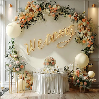 7.2FT Navy Blue Round Backdrop Cover for 5 to 7.2ft Circle Arch Stand - Haefoo Back to School Decoration Circle Backdrop Cover for Birthday, Wedding, Baby Shower Photography Background Party Decor Backdrop Bliss