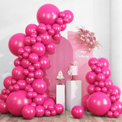 RUBFAC 135pcs Gold Balloons Different Sizes 18 12 10 5 Inch for Garland Arch, Latex Metallic Balloon for Birthday Graduation Party Wedding Decorations Backdrop Bliss