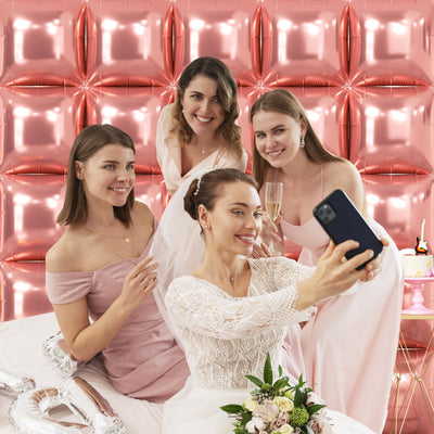 NISOCY 48PCS Green Square Foil Balloons Wall Backdrop Double Sided Green Balloons Tunnel Arch Kit for Baby Shower Birthday Anniversary Summer Party Decoration Backdrop Bliss