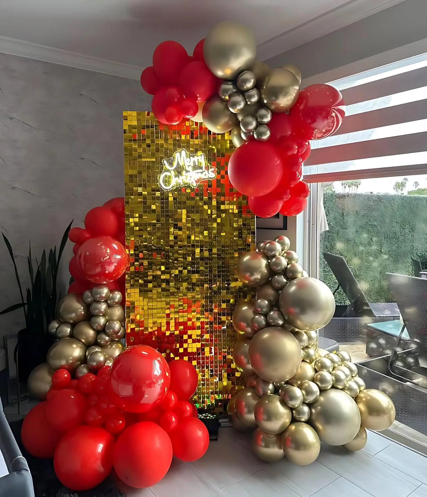 Pink Shimmer Wall Backdrop 24 Panels Cover 6 x 4 Ft, Photo Backdrops for Wedding,Anniversary,Birthday,Party Decoration Backdrop Bliss