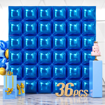 NISOCY 48PCS Green Square Foil Balloons Wall Backdrop Double Sided Green Balloons Tunnel Arch Kit for Baby Shower Birthday Anniversary Summer Party Decoration Backdrop Bliss