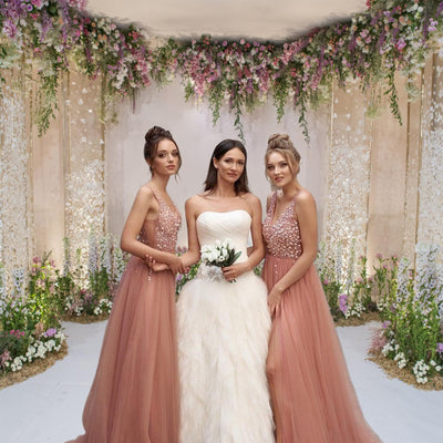 Baocicco 10x10ft Wedding Backdrop Beautiful Curtains Romantic Floral Decorations Flower Clusters Photography Background Wedding Ceremony Bridal Shower Birthday Children Adults Portrait Studio - Backdrop BlissBaocicco 10x10ft Wedding Backdrop Beautiful Curtains Romantic Floral Decorations Flower Clusters Photography Background Wedding Ceremony Bridal Shower Birthday Children Adults Portrait Studio