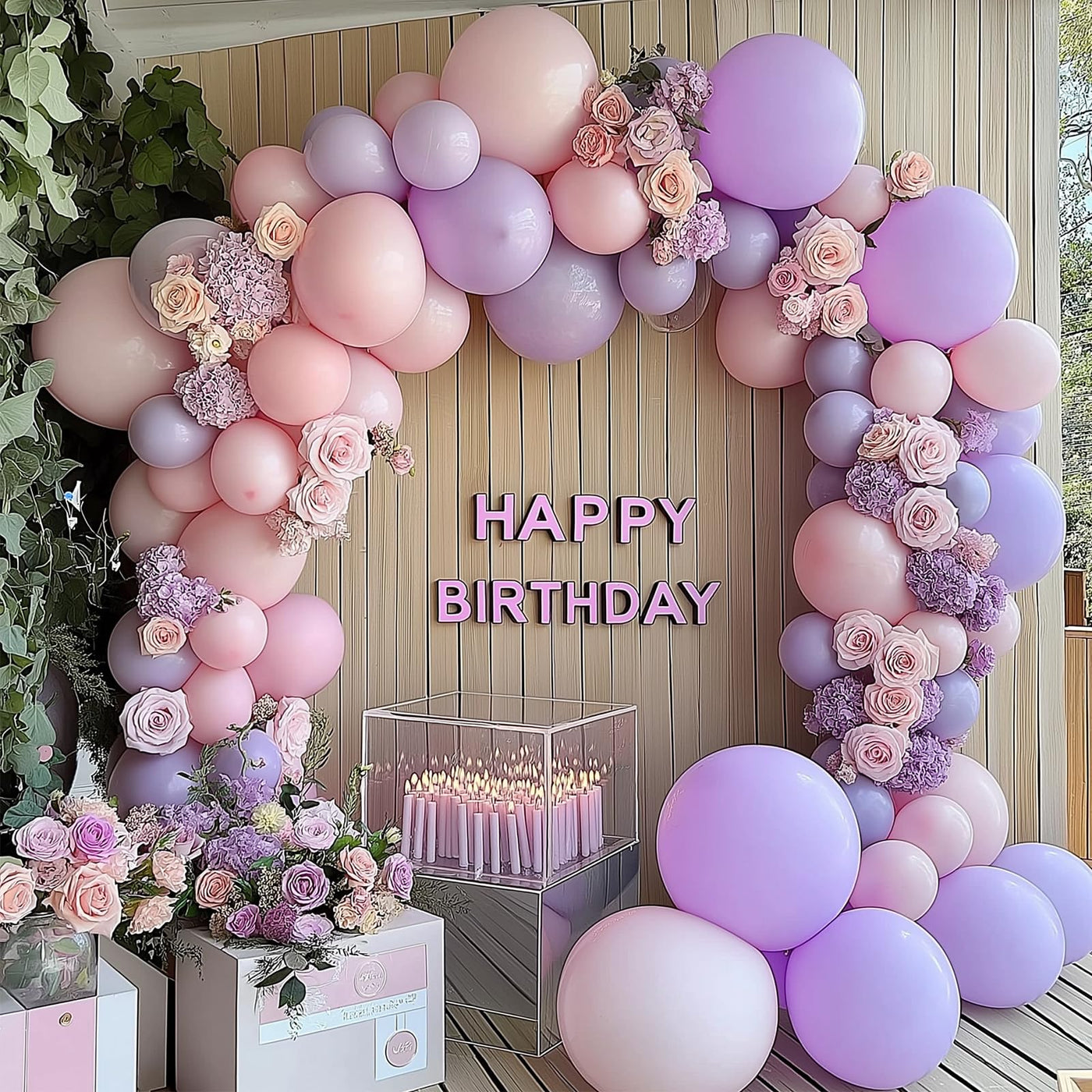 RUBFAC 135pcs Gold Balloons Different Sizes 18 12 10 5 Inch for Garland Arch, Latex Metallic Balloon for Birthday Graduation Party Wedding Decorations Backdrop Bliss