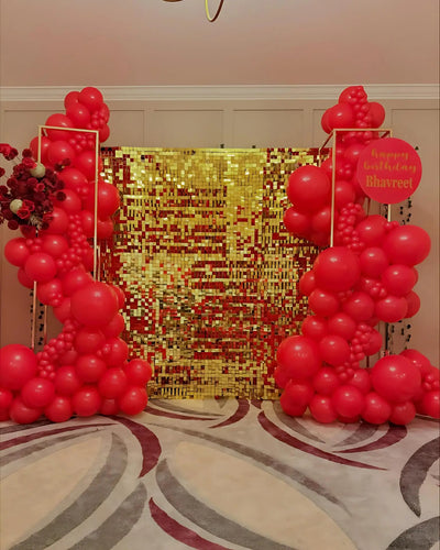 Pink Shimmer Wall Backdrop 24 Panels Cover 6 x 4 Ft, Photo Backdrops for Wedding,Anniversary,Birthday,Party Decoration Backdrop Bliss