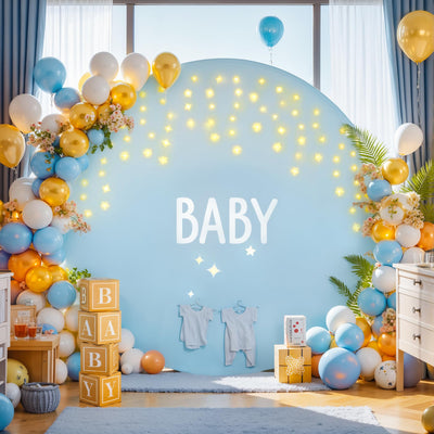 7.2 ft White Round Backdrop Cover with Lights Circle Wedding Arch Backdrop Cover with Fairy Lights for Bridal Shower Ceremony Birthday Baby Shower Photography Photo Shoot Background Decorations - Backdrop Bliss7.2 ft White Round Backdrop Cover with Lights Circle Wedding Arch Backdrop Cover with Fairy Lights for Bridal Shower Ceremony Birthday Baby Shower Photography Photo Shoot Background Decorations