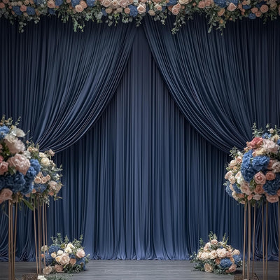 40FTx12FT White Wrinkle - Free Wedding Backdrop Curtain - Silky Washable White Polyester Drapes for Baby Showers, Birthday Parties, Photography, and Wedding Receptions - 8 Panels 5FTx12FT - Backdrop Bliss40FTx12FT White Wrinkle - Free Wedding Backdrop Curtain - Silky Washable White Polyester Drapes for Baby Showers, Birthday Parties, Photography, and Wedding Receptions - 8 Panels 5FTx12FT