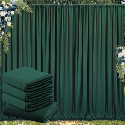 50 ft x 10 ft Wrinkle Free White Backdrop Curtain for Wedding Parties, Polyester Photo Backdrop Drapes for Baby Shower Birthday Party Backdrop Stand, Bulk Thick Background Curtains, 5x10FT 10 Panels - Backdrop Bliss50 ft x 10 ft Wrinkle Free White Backdrop Curtain for Wedding Parties, Polyester Photo Backdrop Drapes for Baby Shower Birthday Party Backdrop Stand, Bulk Thick Background Curtains, 5x10FT 10 Panels