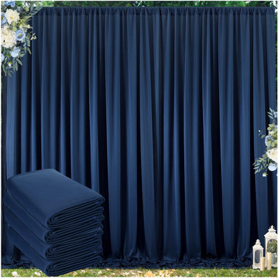 50 ft x 10 ft Wrinkle Free White Backdrop Curtain for Wedding Parties, Polyester Photo Backdrop Drapes for Baby Shower Birthday Party Backdrop Stand, Bulk Thick Background Curtains, 5x10FT 10 Panels - Backdrop Bliss50 ft x 10 ft Wrinkle Free White Backdrop Curtain for Wedding Parties, Polyester Photo Backdrop Drapes for Baby Shower Birthday Party Backdrop Stand, Bulk Thick Background Curtains, 5x10FT 10 Panels