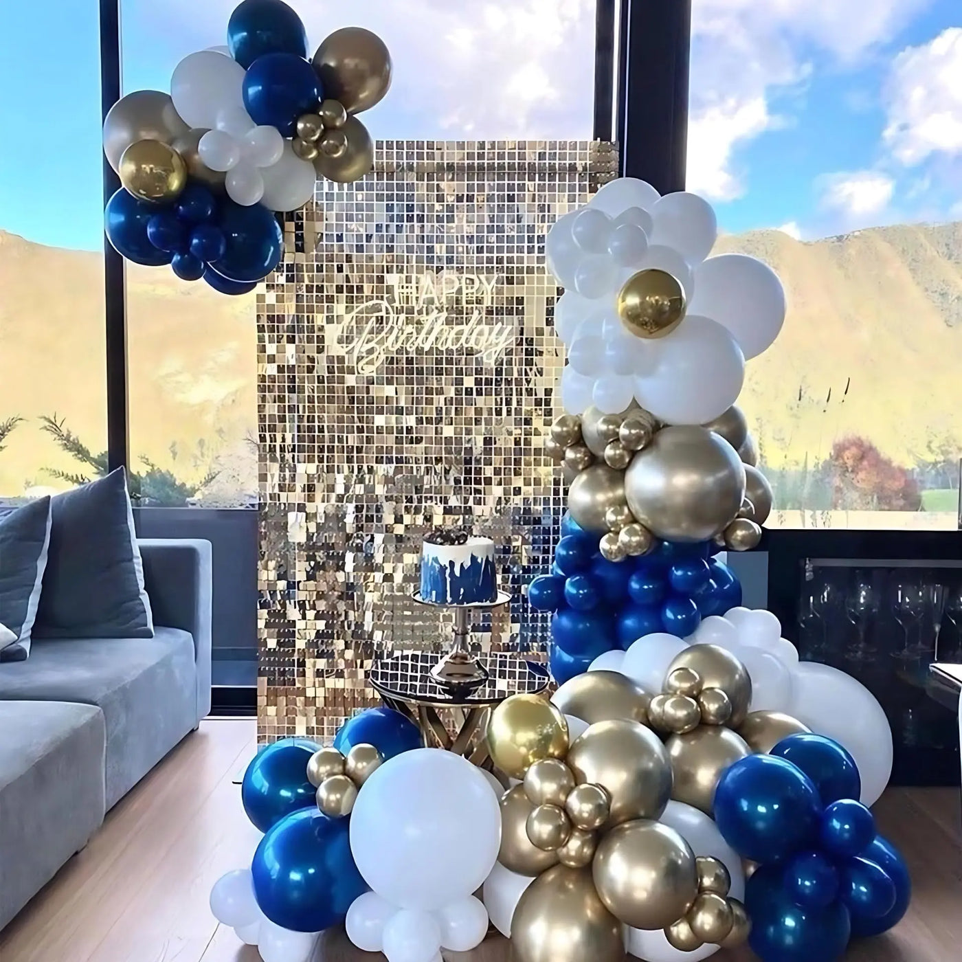 Pink Shimmer Wall Backdrop 24 Panels Cover 6 x 4 Ft, Photo Backdrops for Wedding,Anniversary,Birthday,Party Decoration Backdrop Bliss