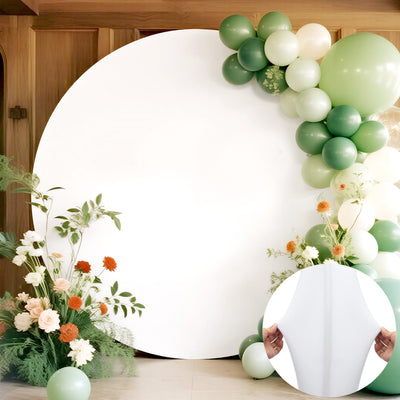 7.5FT Royal Blue Round Wedding Backdrop Cover,Circle Balloon Arch Backgound Stand Cover for Birthday Party Baby Shower Halloween Decoration (Royal Blue) - Backdrop Bliss7.5FT Royal Blue Round Wedding Backdrop Cover,Circle Balloon Arch Backgound Stand Cover for Birthday Party Baby Shower Halloween Decoration (Royal Blue)