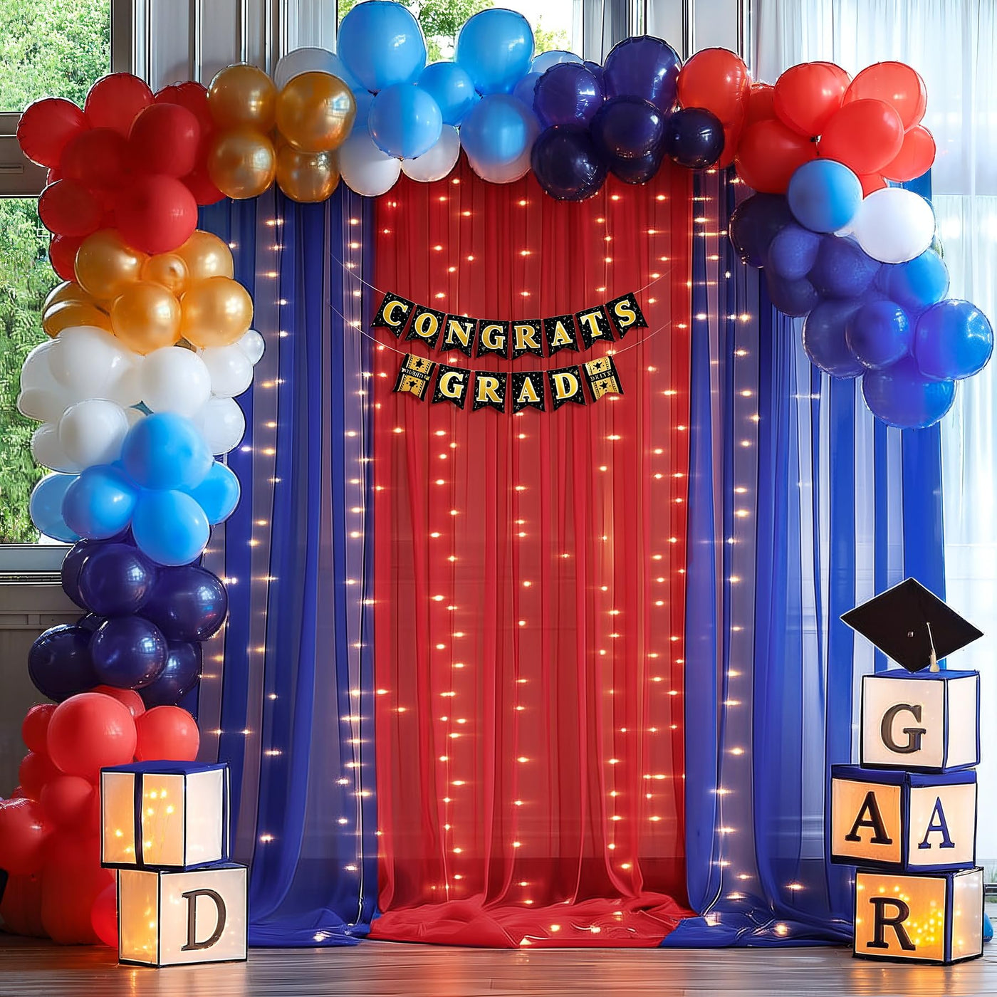 10x10ft Champagne Tulle Backdrop Curtain with Lights String for Parites, Sheer Backdrop Curtains for Wedding Baby Shower Birthday Party Photo Shoot Decorations - Backdrop Bliss10x10ft Champagne Tulle Backdrop Curtain with Lights String for Parites, Sheer Backdrop Curtains for Wedding Baby Shower Birthday Party Photo Shoot Decorations