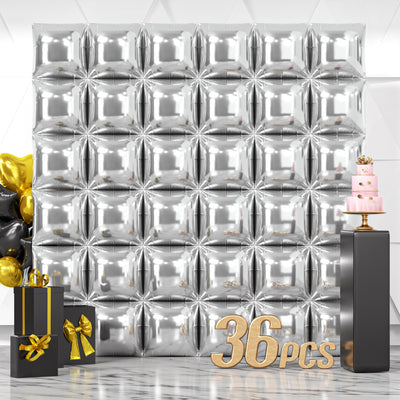 NISOCY 48PCS Green Square Foil Balloons Wall Backdrop Double Sided Green Balloons Tunnel Arch Kit for Baby Shower Birthday Anniversary Summer Party Decoration Backdrop Bliss