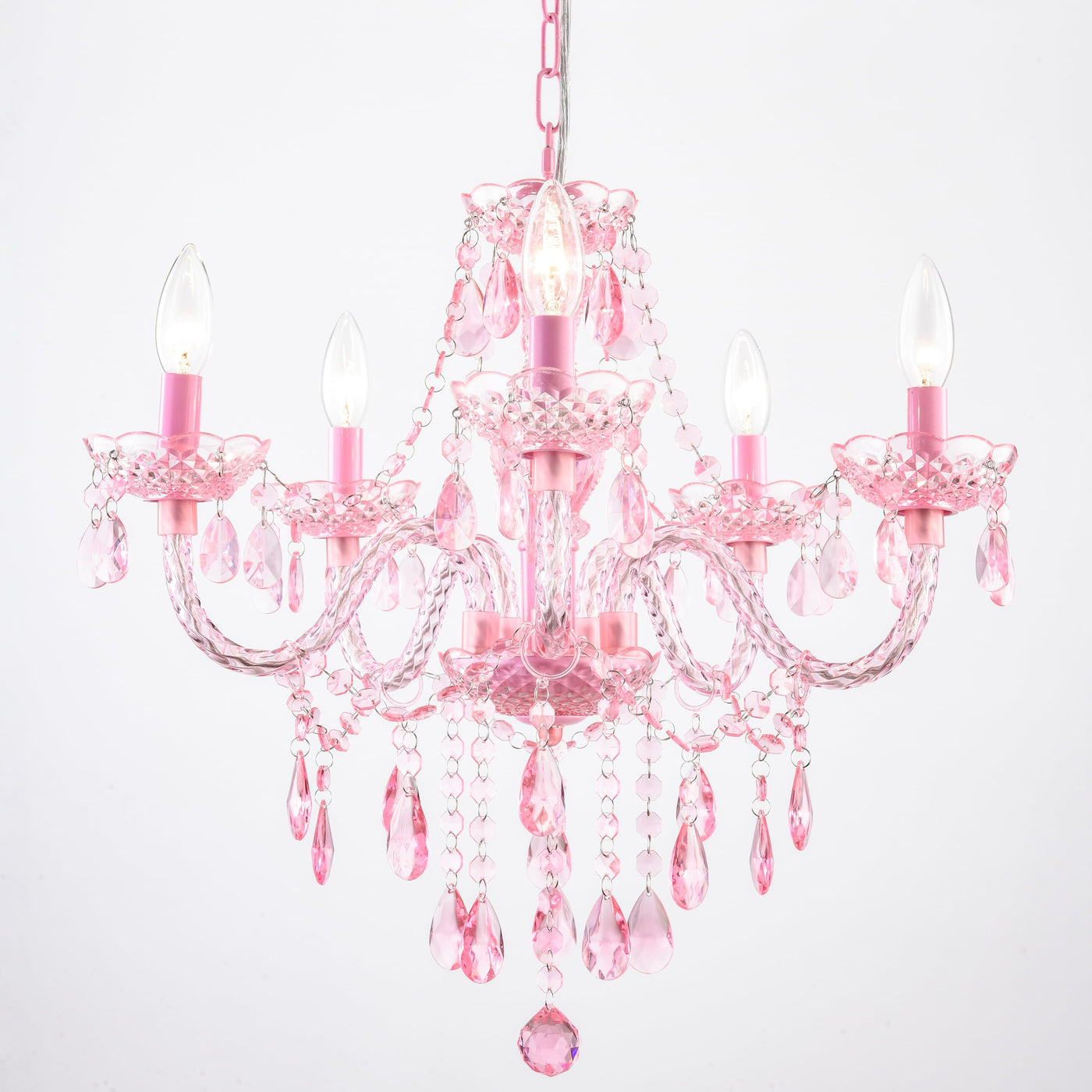 PAPAYA Modern Chrome Beaded Hanging Chandelier Shades (W8.7 x H13), Beads Pendant Shade with Acrylic Crystal, Ceiling Chandelier Beaded Lampshade for Wedding Party Event Home Decoration Backdrop Bliss