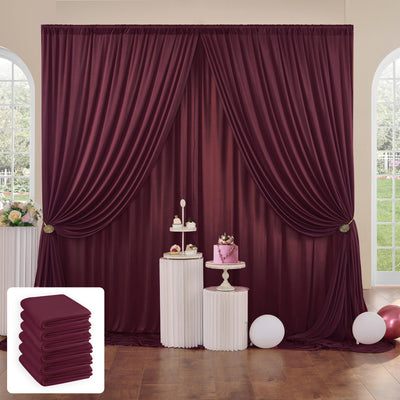 50 ft x 10 ft Wrinkle Free White Backdrop Curtain for Wedding Parties, Polyester Photo Backdrop Drapes for Baby Shower Birthday Party Backdrop Stand, Bulk Thick Background Curtains, 5x10FT 10 Panels - Backdrop Bliss50 ft x 10 ft Wrinkle Free White Backdrop Curtain for Wedding Parties, Polyester Photo Backdrop Drapes for Baby Shower Birthday Party Backdrop Stand, Bulk Thick Background Curtains, 5x10FT 10 Panels