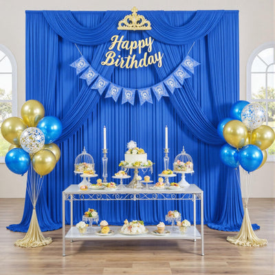 40FTx12FT White Wrinkle - Free Wedding Backdrop Curtain - Silky Washable White Polyester Drapes for Baby Showers, Birthday Parties, Photography, and Wedding Receptions - 8 Panels 5FTx12FT - Backdrop Bliss40FTx12FT White Wrinkle - Free Wedding Backdrop Curtain - Silky Washable White Polyester Drapes for Baby Showers, Birthday Parties, Photography, and Wedding Receptions - 8 Panels 5FTx12FT