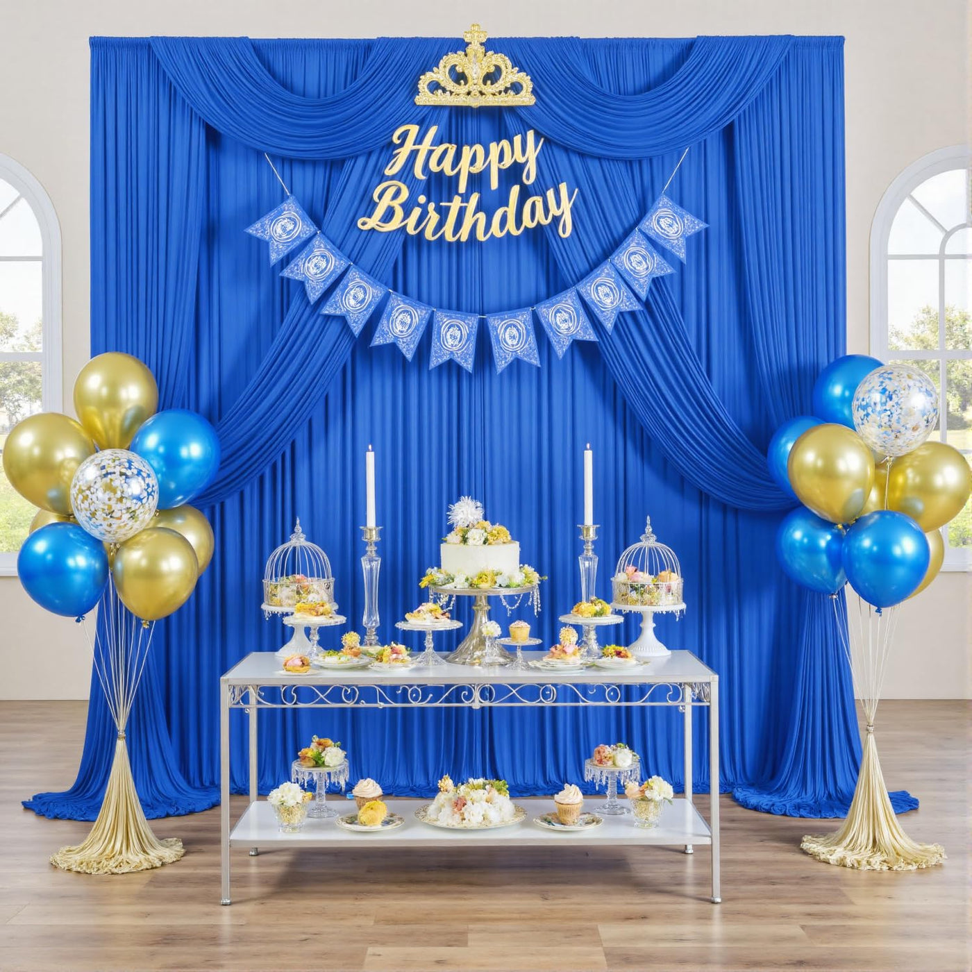 40FTx12FT White Wrinkle - Free Wedding Backdrop Curtain - Silky Washable White Polyester Drapes for Baby Showers, Birthday Parties, Photography, and Wedding Receptions - 8 Panels 5FTx12FT - Backdrop Bliss40FTx12FT White Wrinkle - Free Wedding Backdrop Curtain - Silky Washable White Polyester Drapes for Baby Showers, Birthday Parties, Photography, and Wedding Receptions - 8 Panels 5FTx12FT