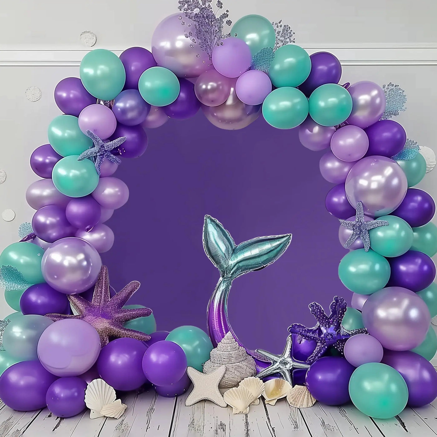 7.2FT Navy Blue Round Backdrop Cover for 5 to 7.2ft Circle Arch Stand - Haefoo Back to School Decoration Circle Backdrop Cover for Birthday, Wedding, Baby Shower Photography Background Party Decor Backdrop Bliss