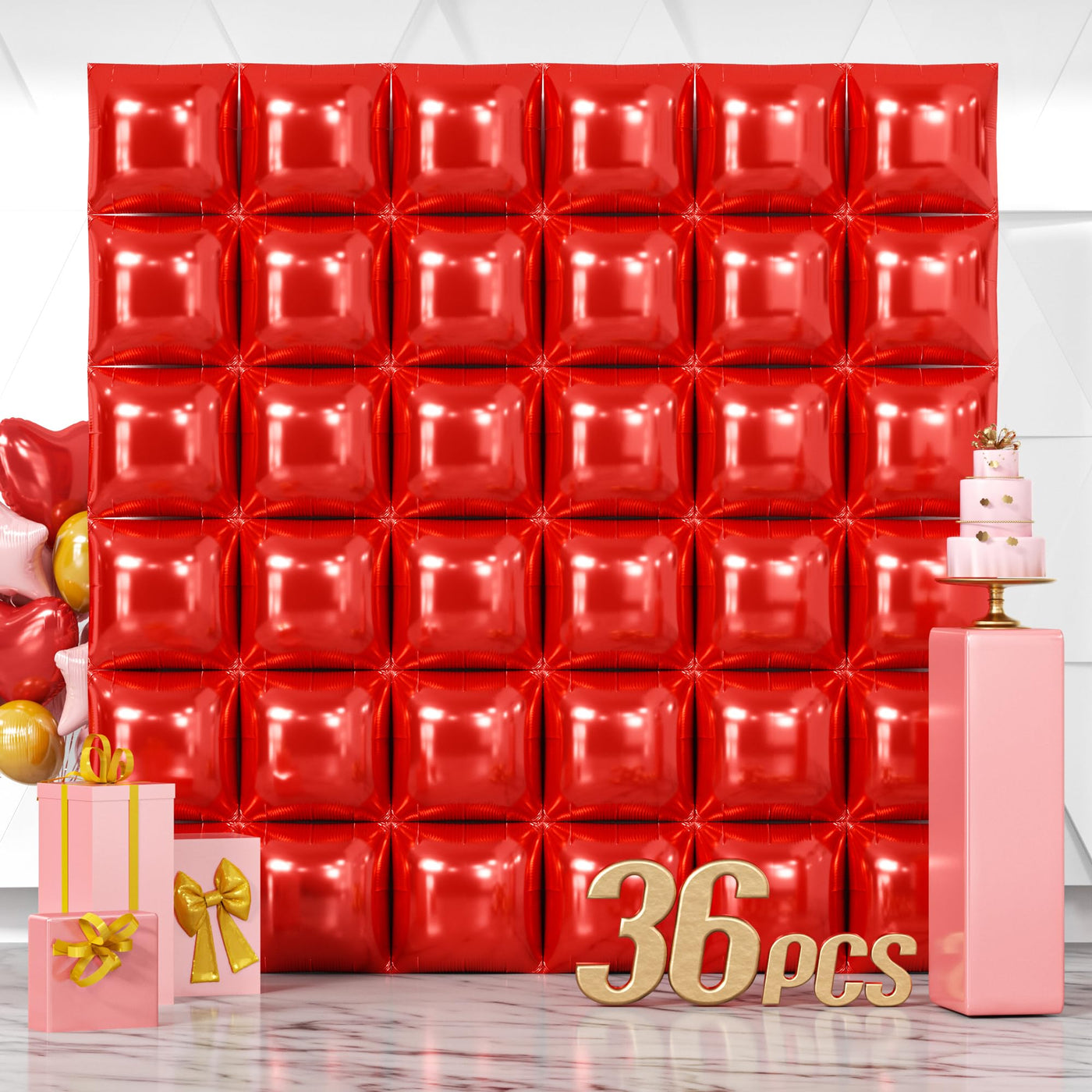 NISOCY 48PCS Green Square Foil Balloons Wall Backdrop Double Sided Green Balloons Tunnel Arch Kit for Baby Shower Birthday Anniversary Summer Party Decoration Backdrop Bliss