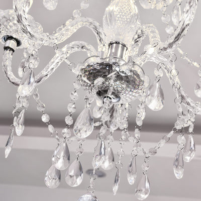 PAPAYA Modern Chrome Beaded Hanging Chandelier Shades (W8.7 x H13), Beads Pendant Shade with Acrylic Crystal, Ceiling Chandelier Beaded Lampshade for Wedding Party Event Home Decoration Backdrop Bliss
