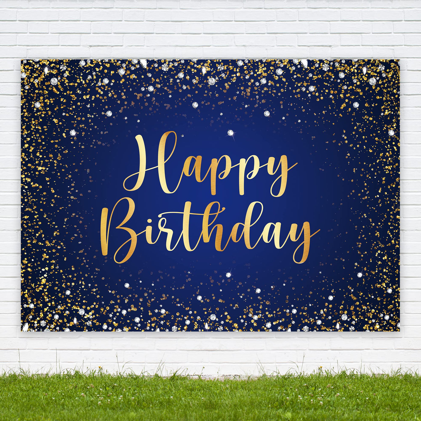 Riyidecor Royal Navy Blue Silver Happy Birthday Backdrop Party Decorations for Men Boys 7Wx5H Feet Polyester Fabric Balloon Diamond Sparkle Bday Photography Background Decor Banner Studio Photo Shoot - Backdrop BlissRiyidecor Royal Navy Blue Silver Happy Birthday Backdrop Party Decorations for Men Boys 7Wx5H Feet Polyester Fabric Balloon Diamond Sparkle Bday Photography Background Decor Banner Studio Photo Shoot