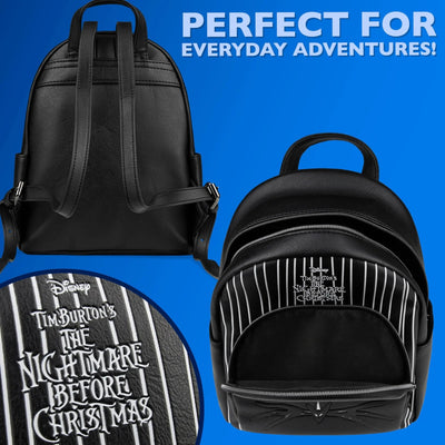 Disney Stitch Backpack for Girls Teens Women with Double Straps Daypack Backpacks for School Travel Trip Park Gifts for Girls (Multi Jack & Sally) - Backdrop BlissDisney Stitch Backpack for Girls Teens Women with Double Straps Daypack Backpacks for School Travel Trip Park Gifts for Girls (Multi Jack & Sally)