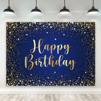 Riyidecor Royal Navy Blue Silver Happy Birthday Backdrop Party Decorations for Men Boys 7Wx5H Feet Polyester Fabric Balloon Diamond Sparkle Bday Photography Background Decor Banner Studio Photo Shoot - Backdrop BlissRiyidecor Royal Navy Blue Silver Happy Birthday Backdrop Party Decorations for Men Boys 7Wx5H Feet Polyester Fabric Balloon Diamond Sparkle Bday Photography Background Decor Banner Studio Photo Shoot