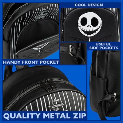 Disney Stitch Backpack for Girls Teens Women with Double Straps Daypack Backpacks for School Travel Trip Park Gifts for Girls (Multi Jack & Sally) - Backdrop BlissDisney Stitch Backpack for Girls Teens Women with Double Straps Daypack Backpacks for School Travel Trip Park Gifts for Girls (Multi Jack & Sally)