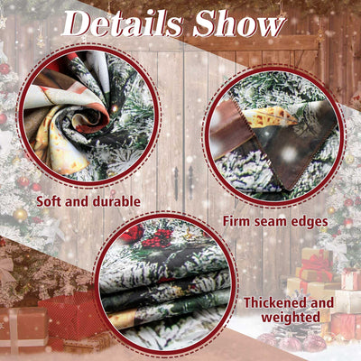 10x8FT Polyester Fabric Winter Christmas Rustic Barn Wood Door Photography Backdrop Xmas Tree Snow Background Banner for Family Holiday Party Decoration Supplies Photo Studio Props Pictures - Backdrop Bliss10x8FT Polyester Fabric Winter Christmas Rustic Barn Wood Door Photography Backdrop Xmas Tree Snow Background Banner for Family Holiday Party Decoration Supplies Photo Studio Props Pictures