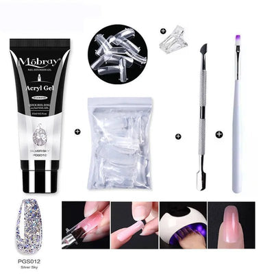 Nail Art Crystal Extension Tool Quickly Extend Crystal Model Gel - Backdrop BlissNail Art Crystal Extension Tool Quickly Extend Crystal Model Gel