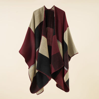 Casual Plaid Oversized Scarf Cashmere Women Backdrop Bliss