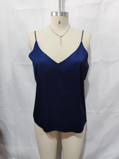 New Women's Silk Adjustable Spaghetti Strap Tank Top Loose Backdrop Bliss