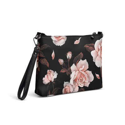 Stylish Essentials Crossbody Bag – Premium Faux Leather with Secure Zip Closure - Backdrop BlissStylish Essentials Crossbody Bag – Premium Faux Leather with Secure Zip Closure