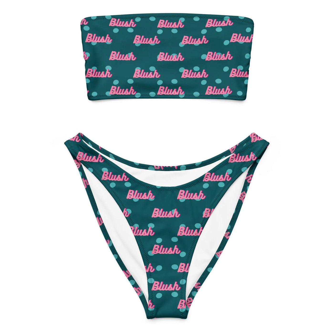 Recycled bandeau bikini - Backdrop BlissRecycled bandeau bikini