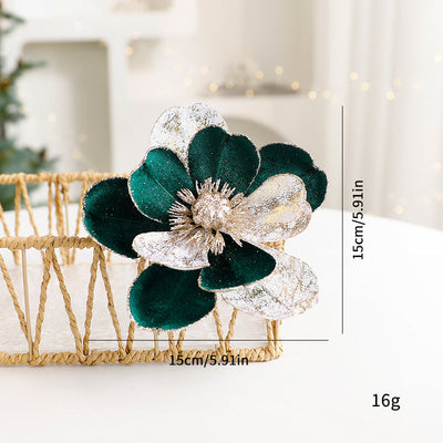 Christmas Flower Ornaments Christmas Tree Decorations Backdrop Bliss