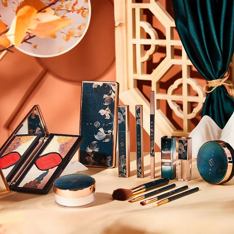 Valentine's Day Birthday Gift Antique Carved Lipstick With Brush Backdrop Bliss