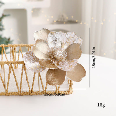 Christmas Flower Ornaments Christmas Tree Decorations Backdrop Bliss