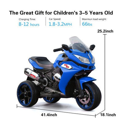 12V Kids Electric Motorcycle ,ride On Motorcycle,Three Lighting Wheels Kids Electric Toys Boys Girls Motorcycle, Children Battery Motor Bikes Rechargeable 3 Wheels Ride On Electric Motorcycle - Backdrop Bliss12V Kids Electric Motorcycle ,ride On Motorcycle,Three Lighting Wheels Kids Electric Toys Boys Girls Motorcycle, Children Battery Motor Bikes Rechargeable 3 Wheels Ride On Electric Motorcycle