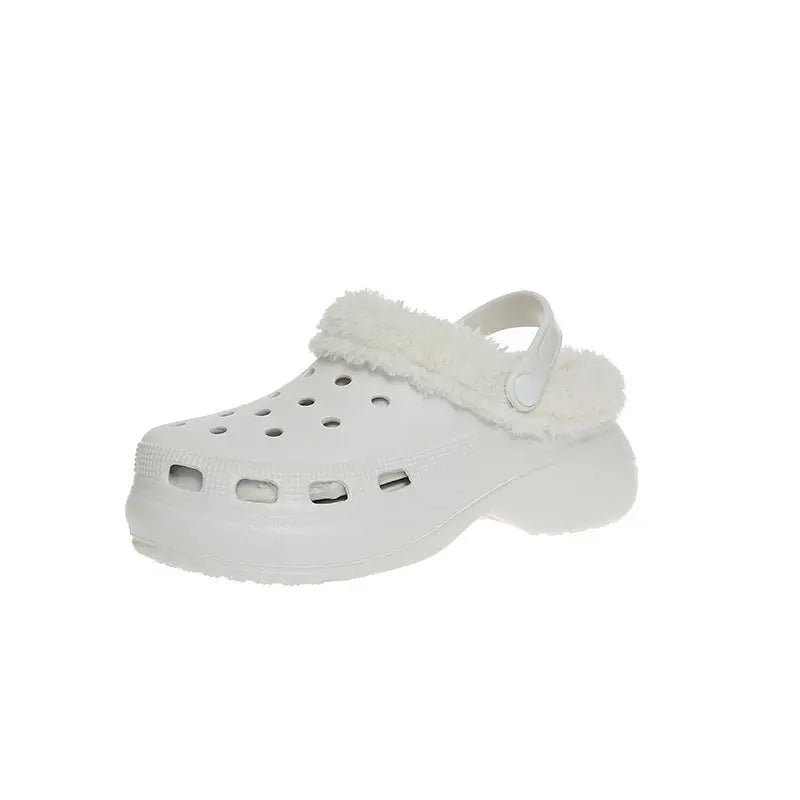 Cotton Slippers Women's Autumn And Winter Non - slip Soft Sole Platform Heel - Backdrop BlissCotton Slippers Women's Autumn And Winter Non - slip Soft Sole Platform Heel