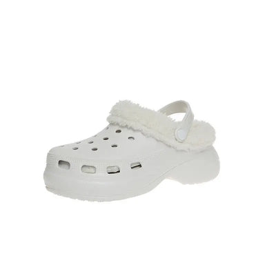 Cotton Slippers Women's Autumn And Winter Non - slip Soft Sole Platform Heel - Backdrop BlissCotton Slippers Women's Autumn And Winter Non - slip Soft Sole Platform Heel