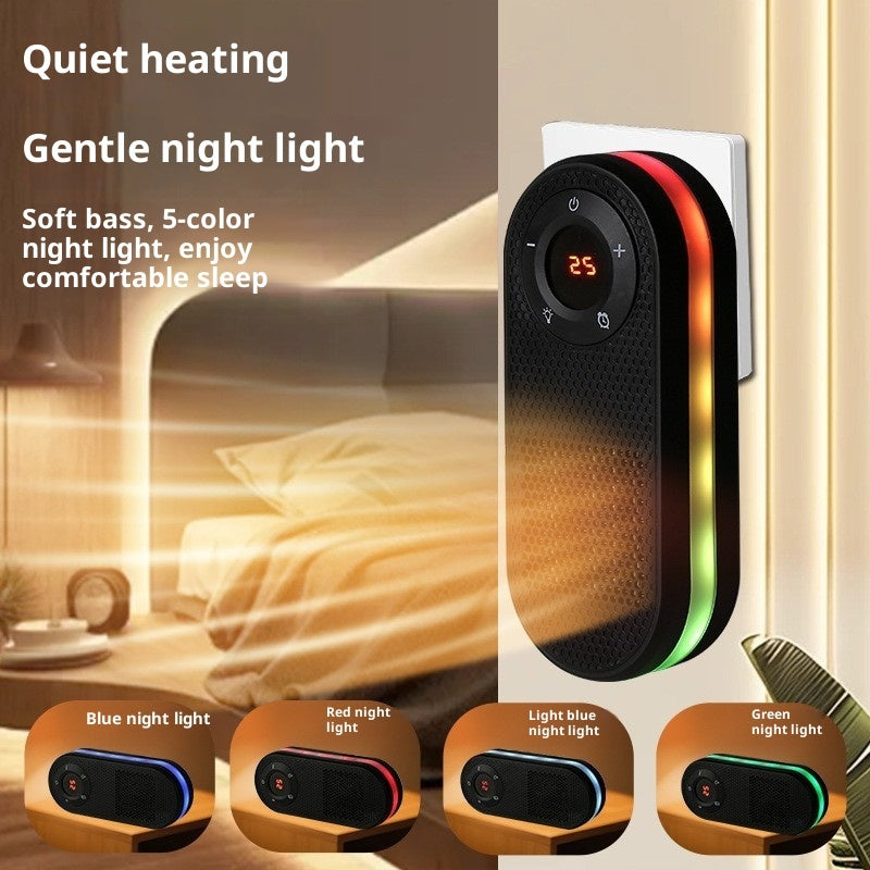 Mini Fan Colorful Light Household Small Heater Backdrop Bliss